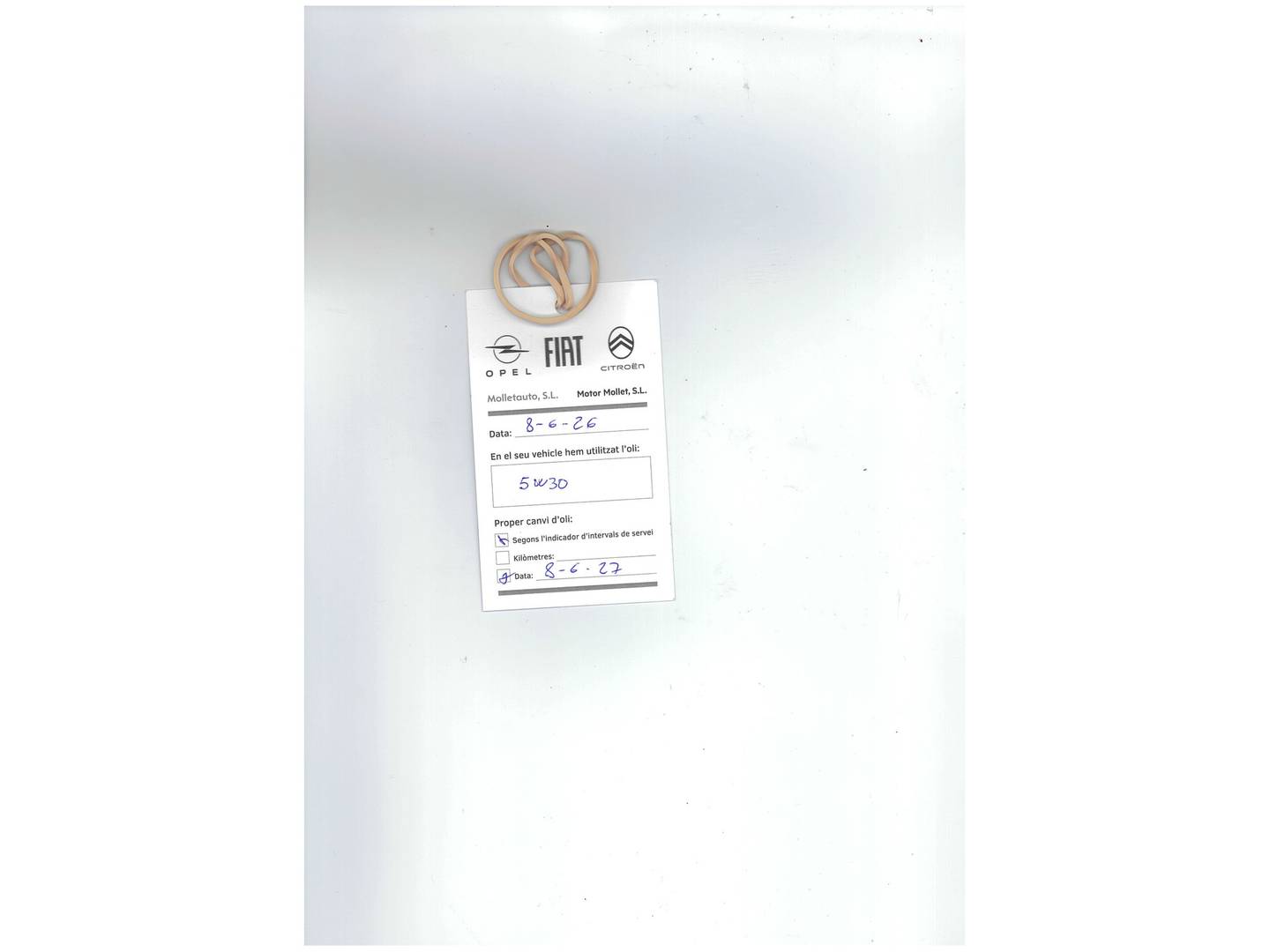 Foto del mantenimiento del Smart fortwo Smart ForTwo Coupe 52 mhd Pulse (71 CV)