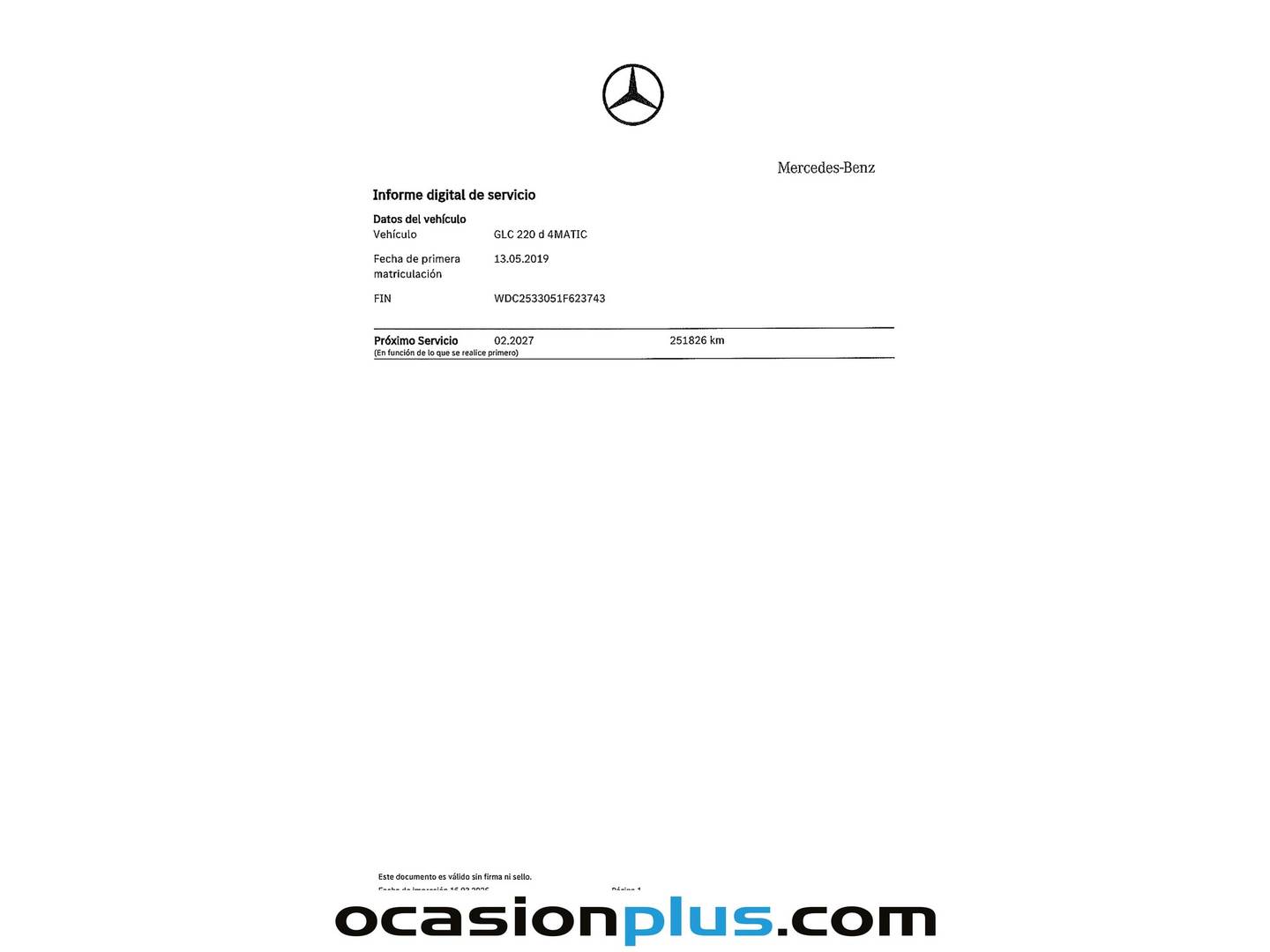 Foto del mantenimiento del Mercedes GLC Coupé Mercedes-Benz GLC Coupé 220 d 4Matic (170 CV) Pack AMG