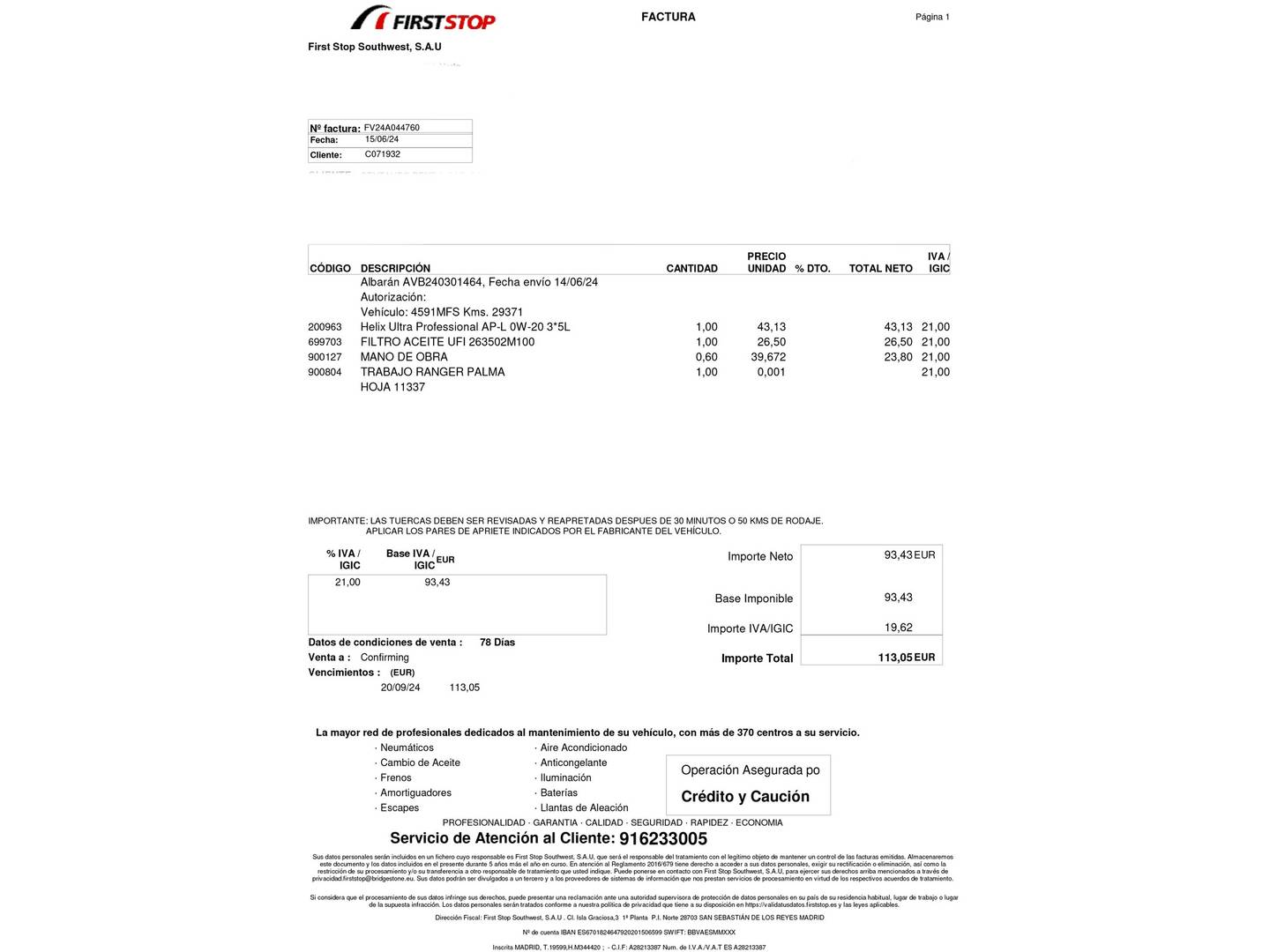Foto del mantenimiento del Hyundai Tucson Hyundai Tucson 1.6 TGDI Maxx (150 CV)