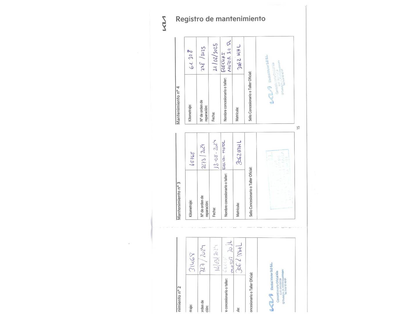 Foto del mantenimiento del KIA Sportage KIA Sportage 1.6 T-GDi MHEV Drive 4x2 (150 CV)