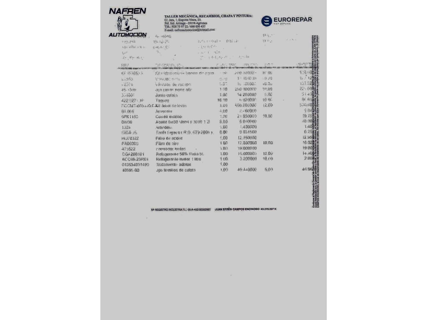 Foto del mantenimiento del Citroën Berlingo Citroën Berlingo BlueHDi 100 Talla M Shine(102 CV) 7 Plazas