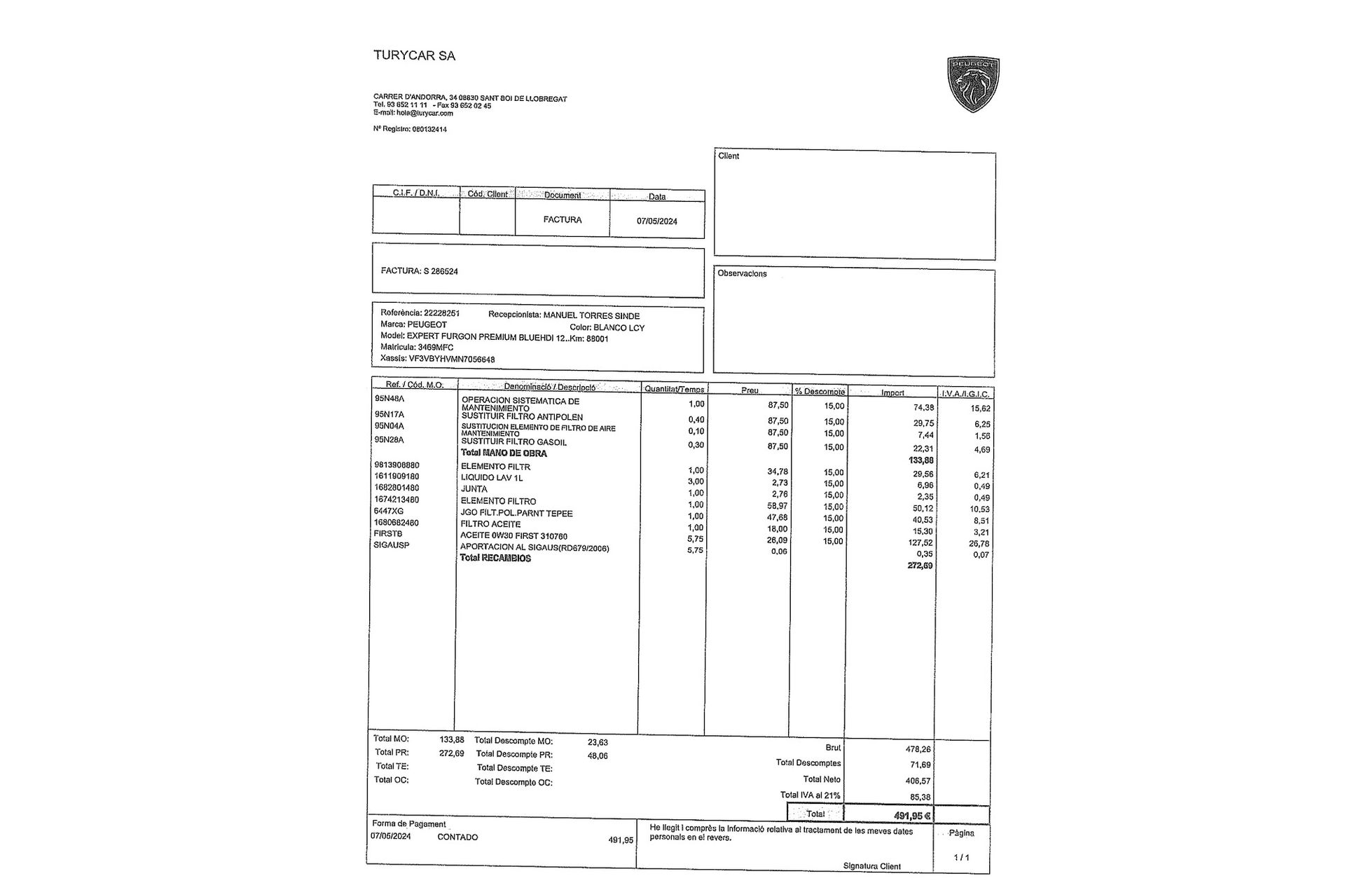 Peugeot Expert Furgon BlueHDi 120 Premium - foto 18