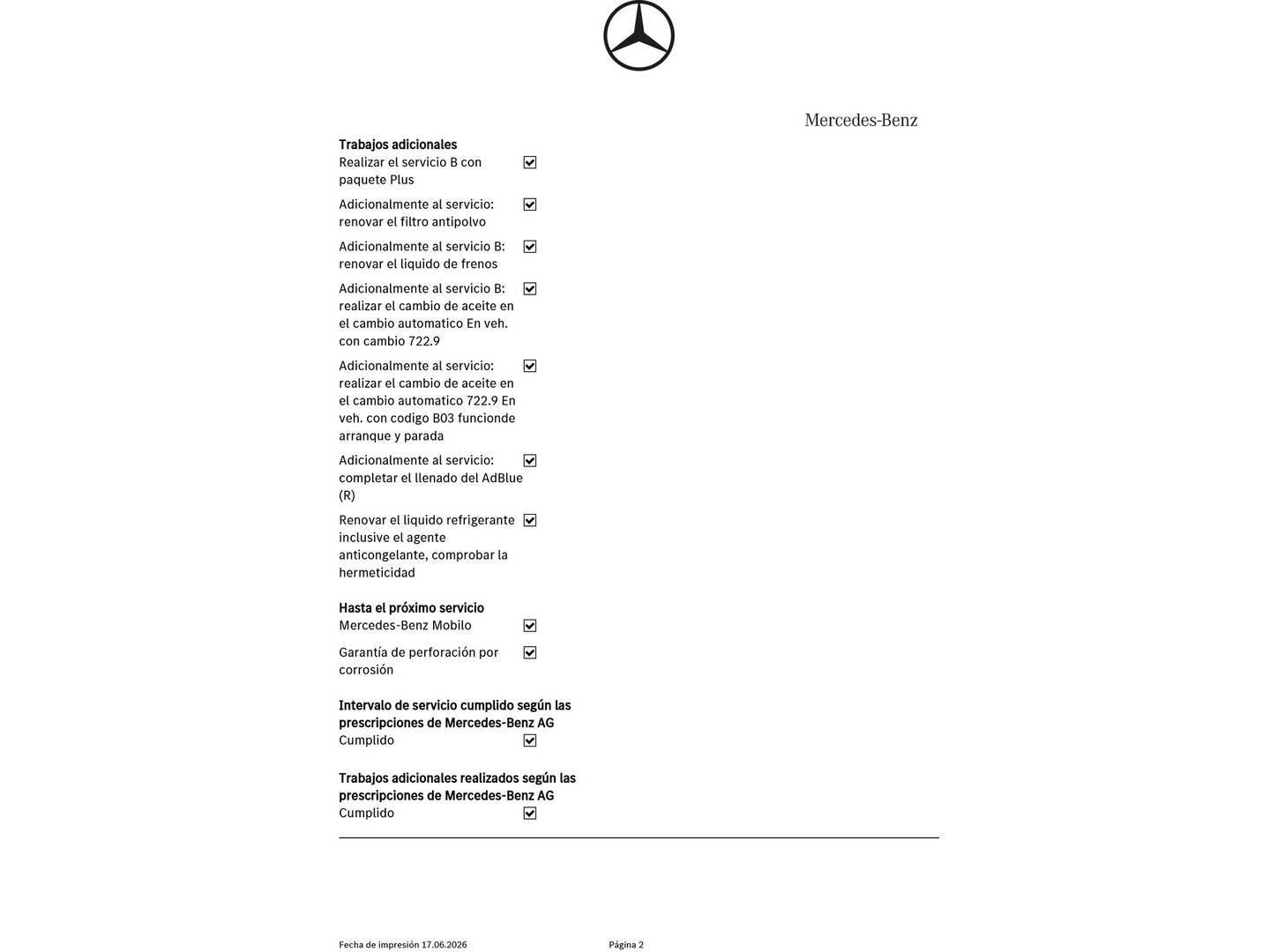 Foto del mantenimiento del Mercedes Clase C Mercedes Clase C C 220 BlueTEC AMG Line (170 CV)