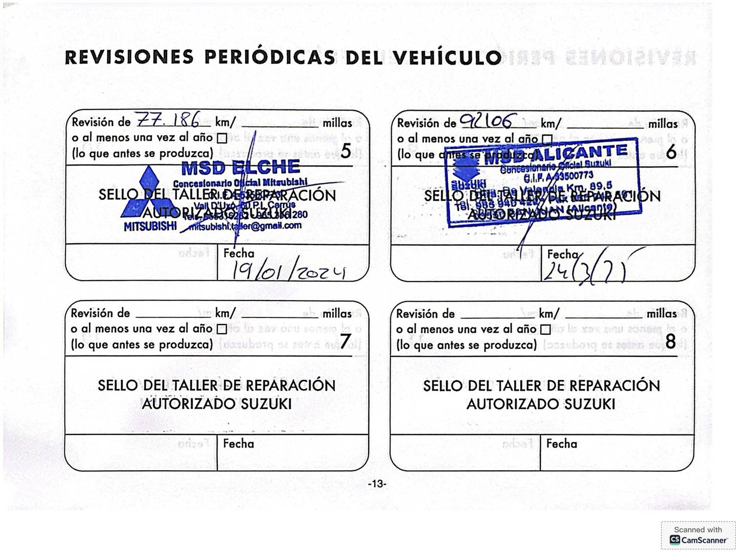 Foto del mantenimiento del Suzuki Jimny Suzuki Jimny 1.5 JLX (102 CV)