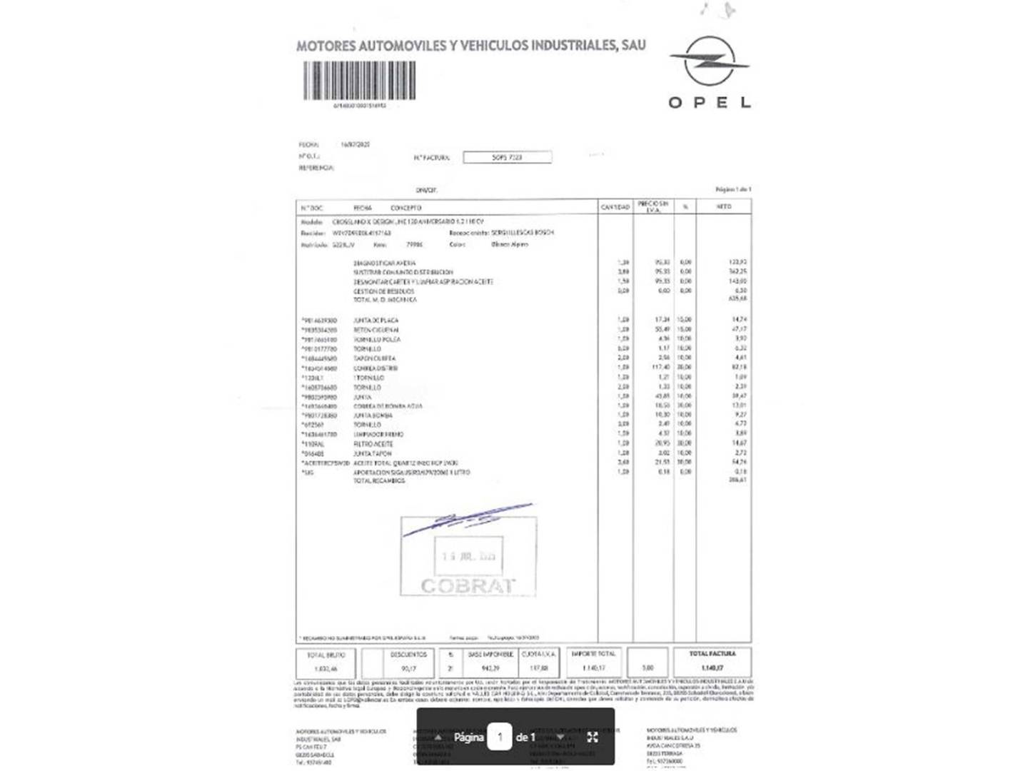 Foto Opel Crossland X Opel Crossland X 1.2 S&S Design Line 120 Aniversario (110 CV)
