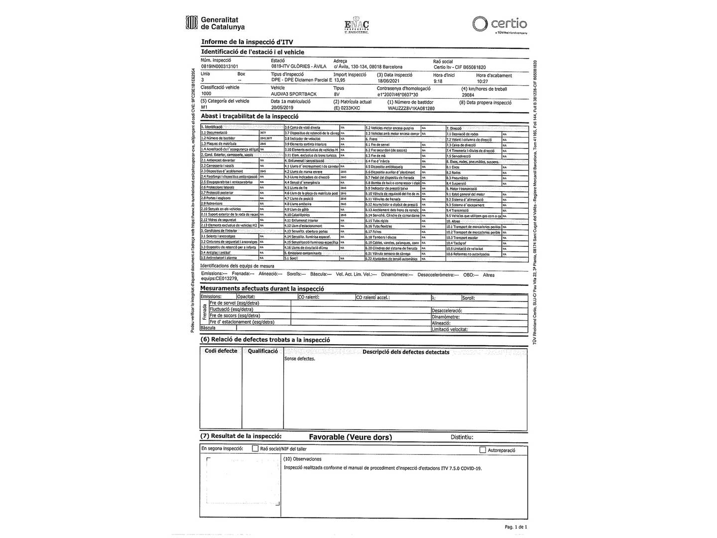 Audi A3 Audi A3 Sportback S line 35 TFSI (150 CV) seminuevo