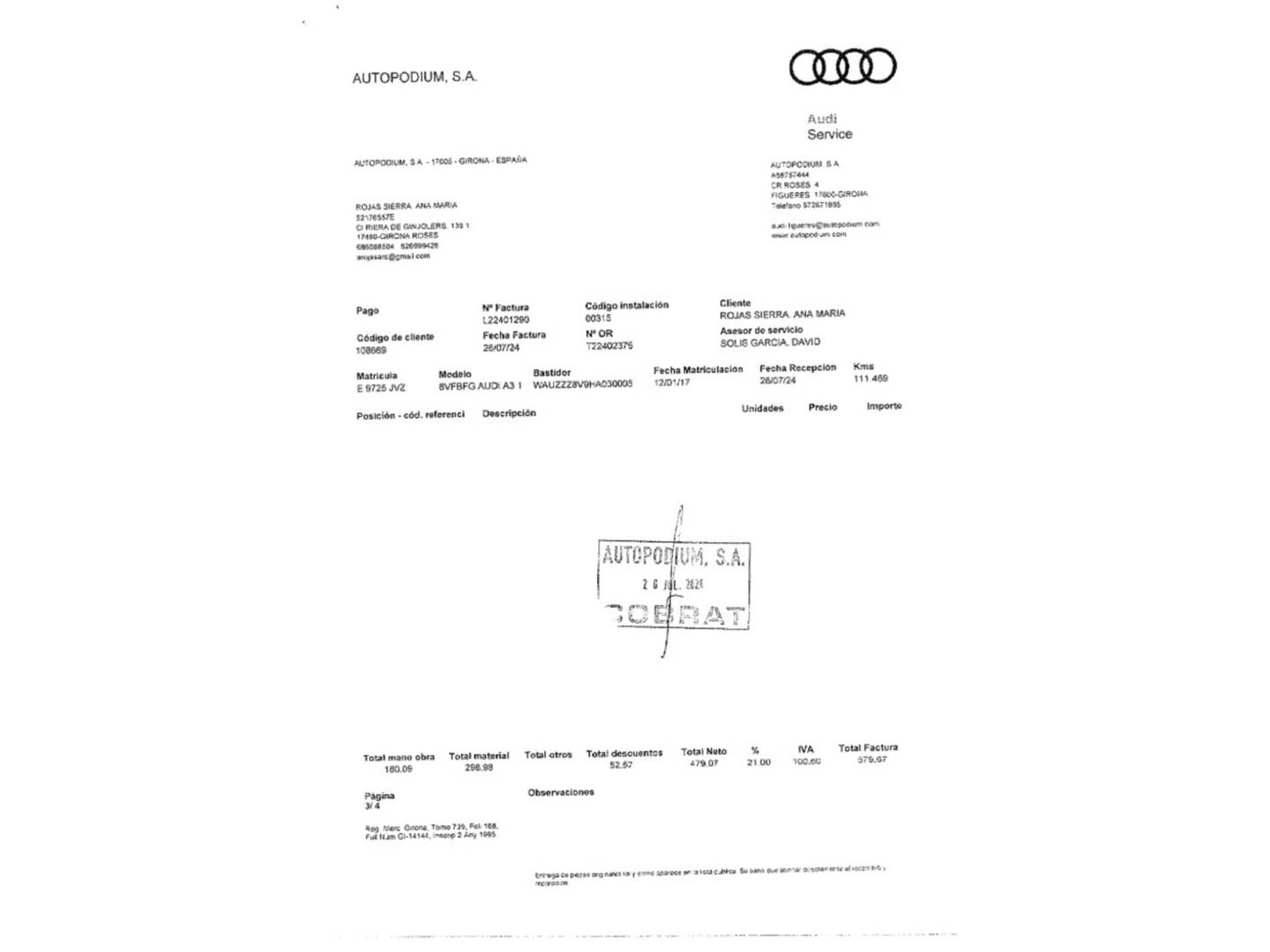 Foto Audi A3 Audi A3 Sportback sport edition 1.6 TDI 110 CV) S tronic