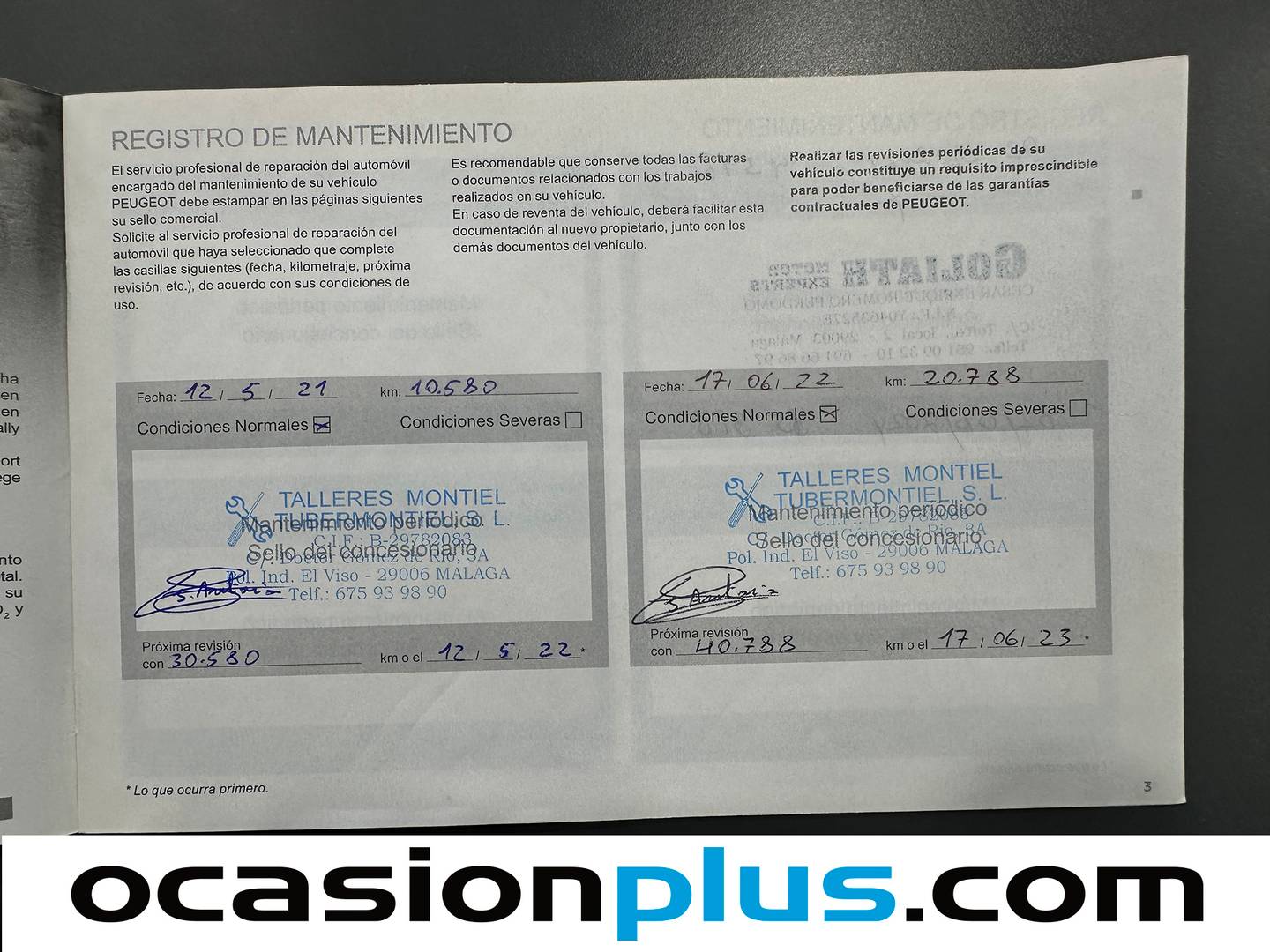 Foto del mantenimiento del Peugeot 208 Peugeot 208 BlueHDi 100 GT Line (100 CV)