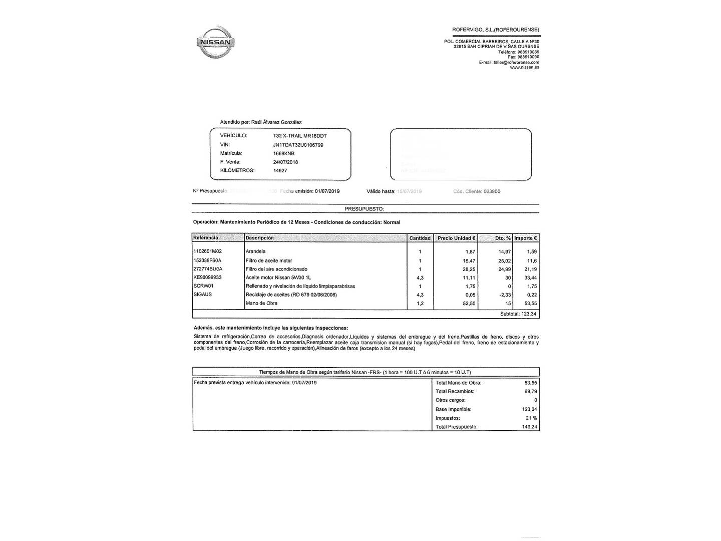 Nissan X-TRAIL Nissan X-Trail 1.6 DIG-T N-Connecta 4x2 (163 CV) de ocasión