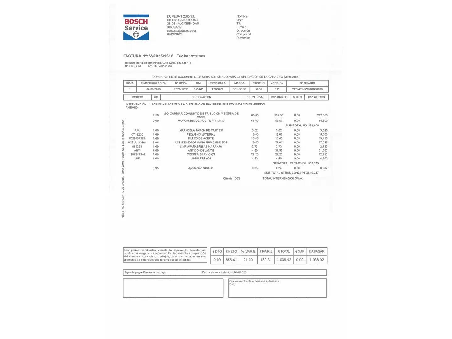 Foto Peugeot 5008 Peugeot 5008 BlueHDI 130 S&S GT Line EAT8 (130 CV) 7 Plazas