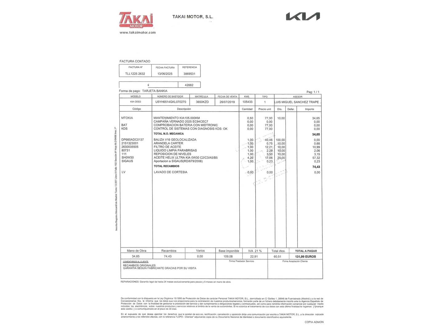 KIA Ceed KIA Ceed 1.4 T-GDi GT Line DCT (140 CV) automático