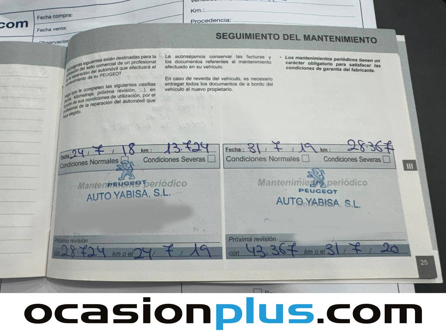 Foto del mantenimiento del Peugeot 5008 Peugeot 5008 1.2L PureTech S&S Active (130 CV) 7 Plazas