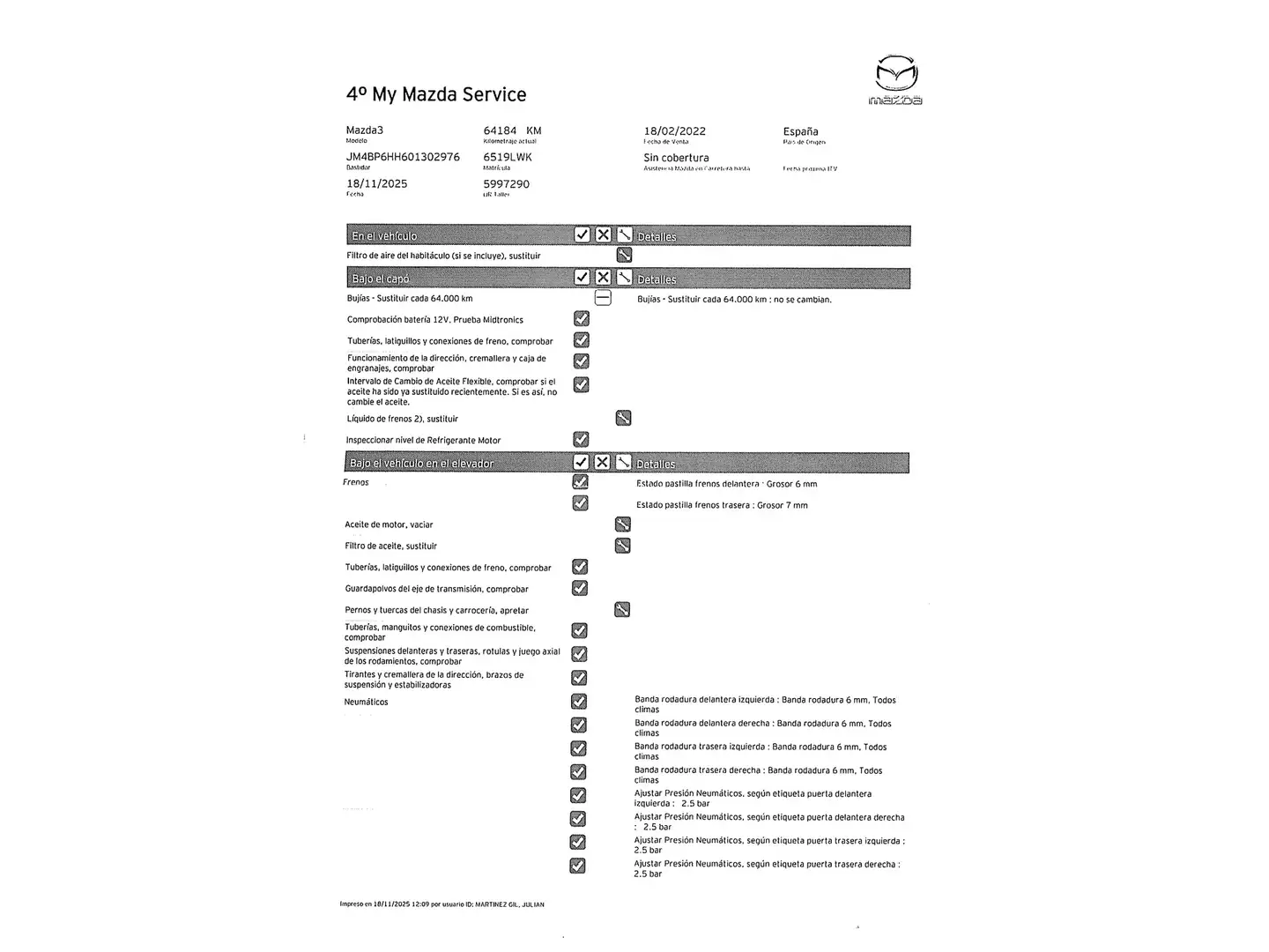 Foto Mazda Mazda3 Mazda Mazda 3 2.0 e-SKYACTIV-X Homura (186 CV)