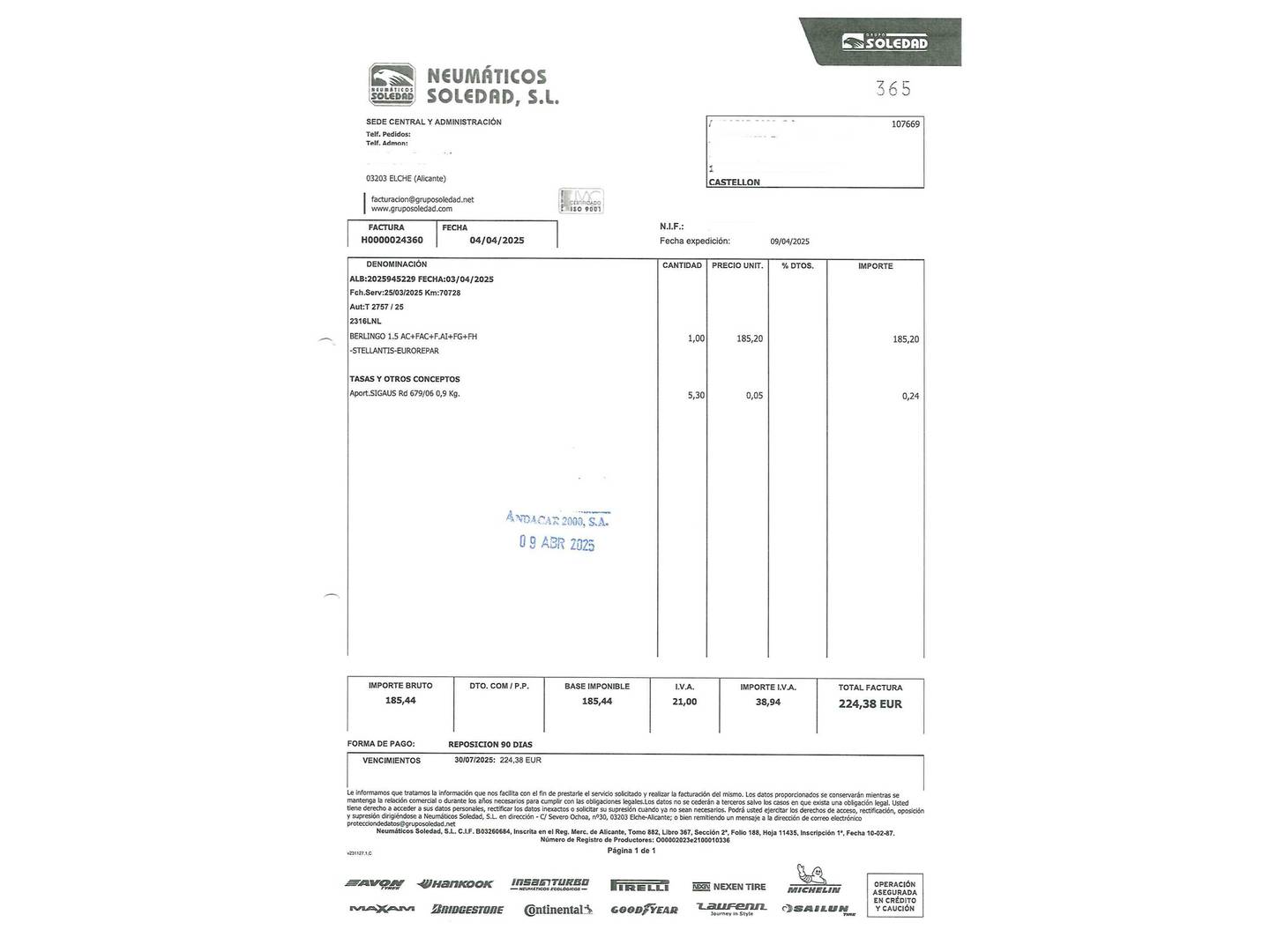 Foto Citroën Berlingo Citroen Berlingo Furgon BlueHDi 100 Talla XL Club (102 CV)