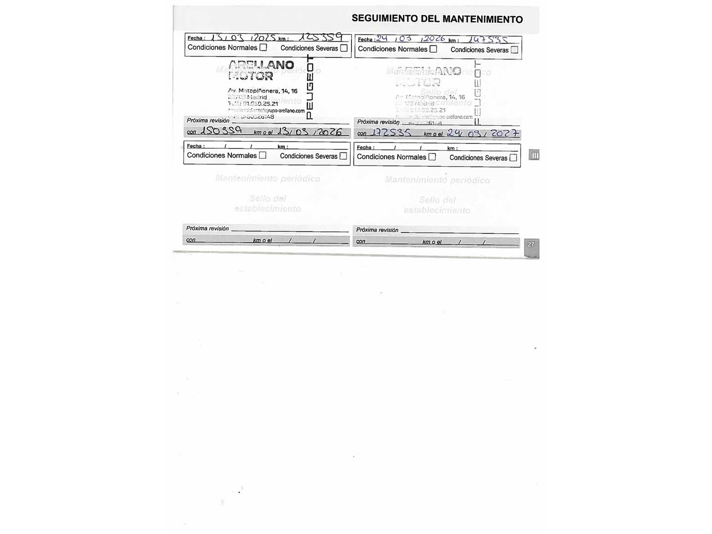 Foto del mantenimiento del Peugeot 5008 Peugeot 5008 PureTech 130 GT Line (130 CV) 7 plazas