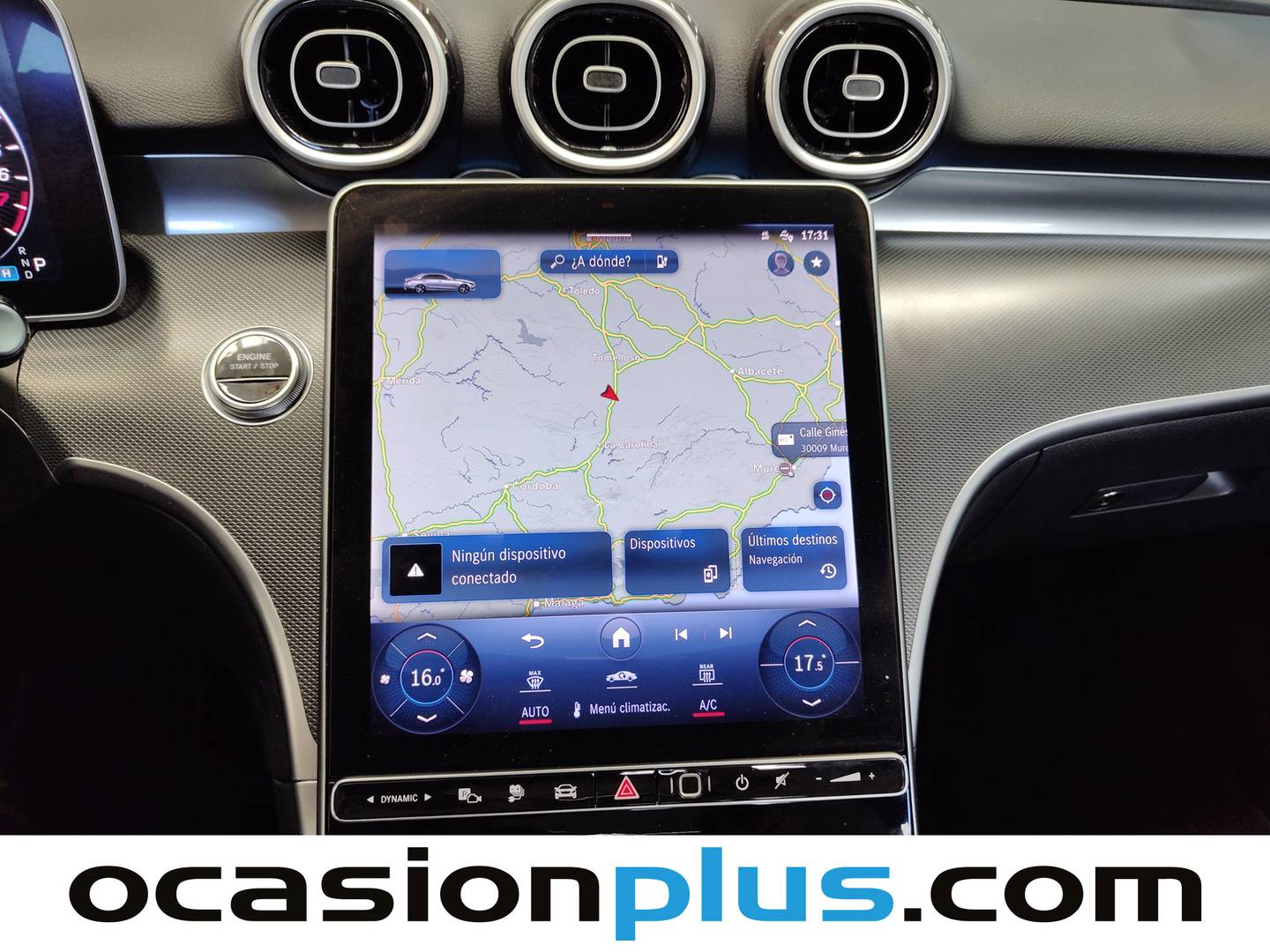 Equipamiento del Mercedes Clase C Mercedes Clase C 300 e (313 CV)