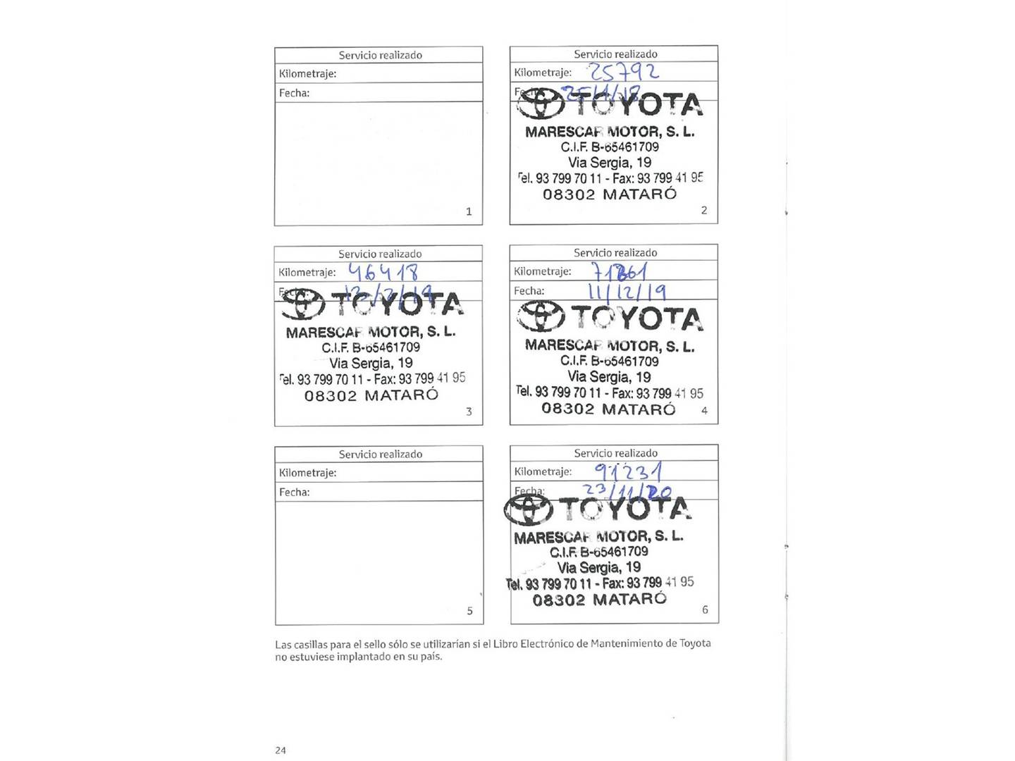 Foto del mantenimiento del Toyota C-HR Toyota C-HR 1.8 125H Advance (122 CV)