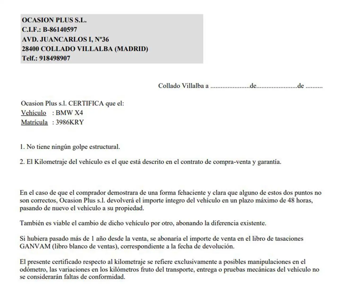 Certificado