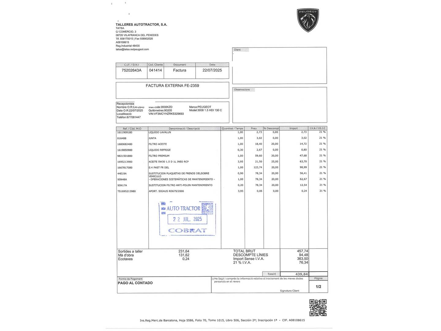 Foto Peugeot 3008 Peugeot 3008 BlueHDI 130 S&S GT Line EAT8 (130 CV)