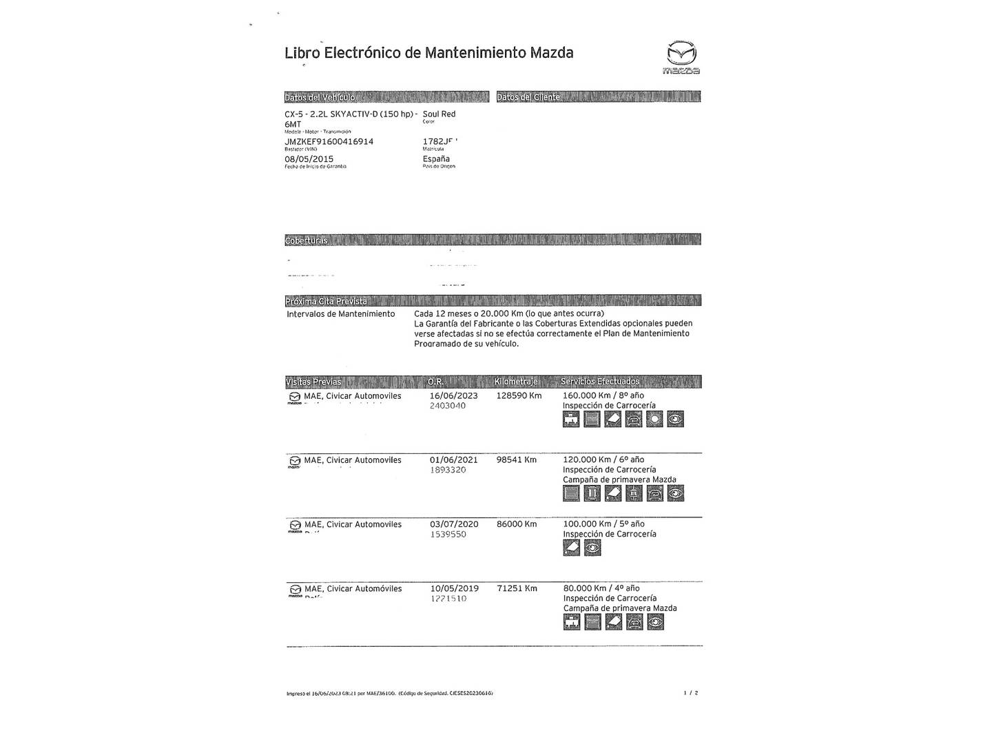 Foto Mazda CX-5 Mazda CX-5 2.2 DE Style+Navi 2WD (150 CV)