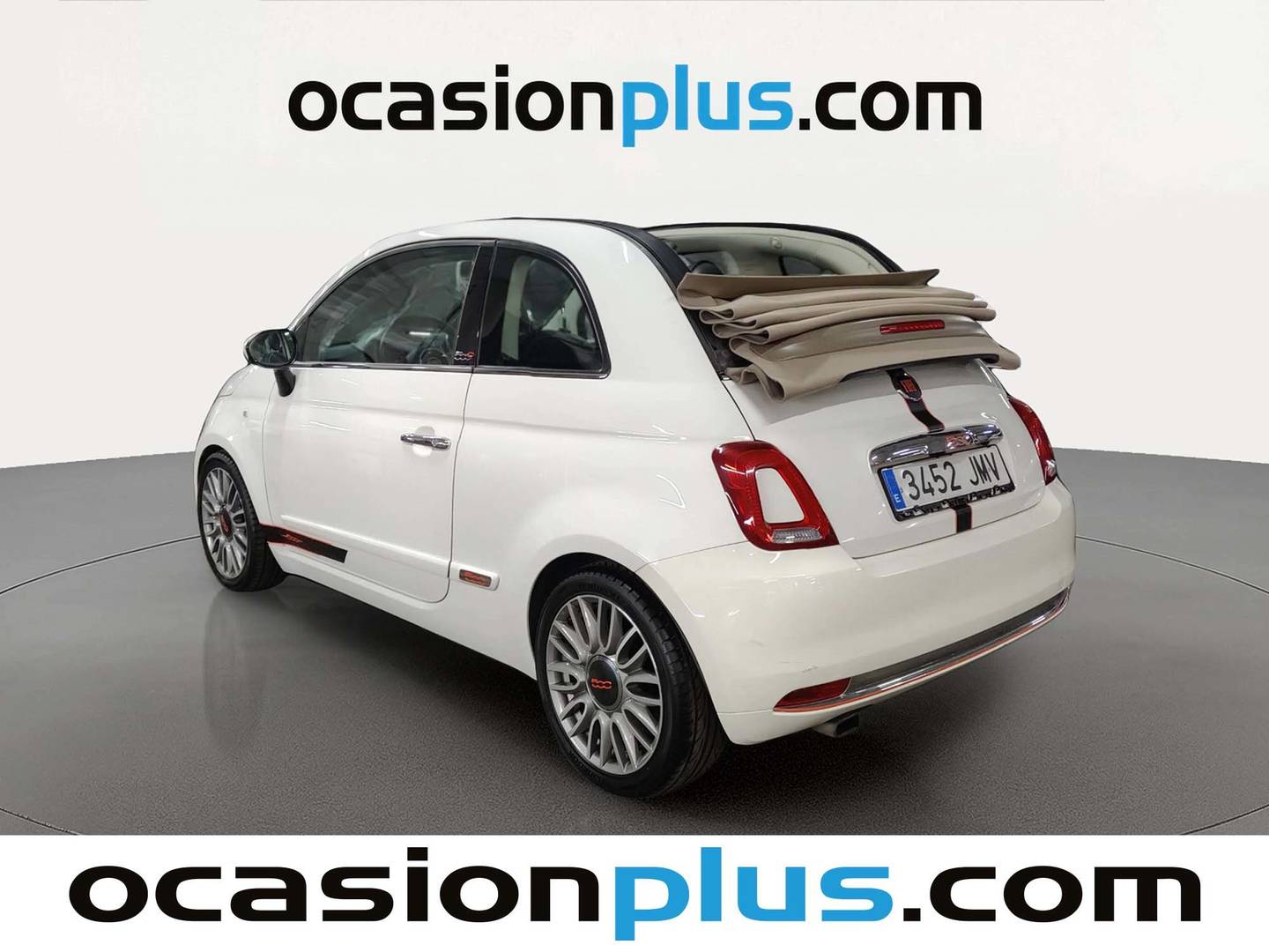 Foto trasera Fiat 500C Fiat 500C 1.2 8v Cabrio Lounge (69 CV) derecha