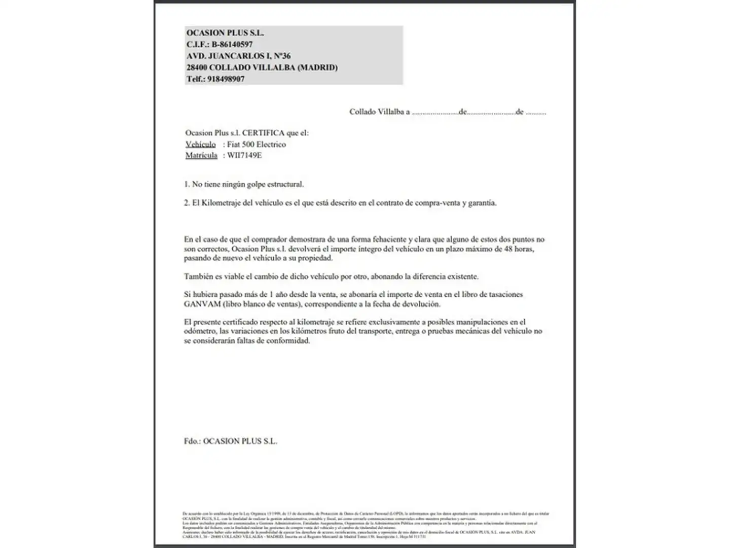Certificado