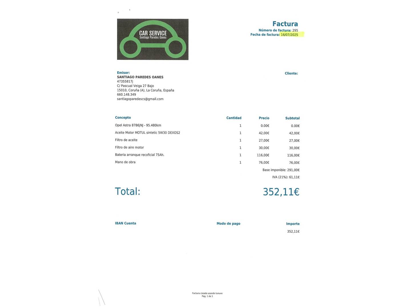 Foto del mantenimiento del Opel Astra Opel Astra 1.6 CDTi S&S Excellence Auto (136 CV)