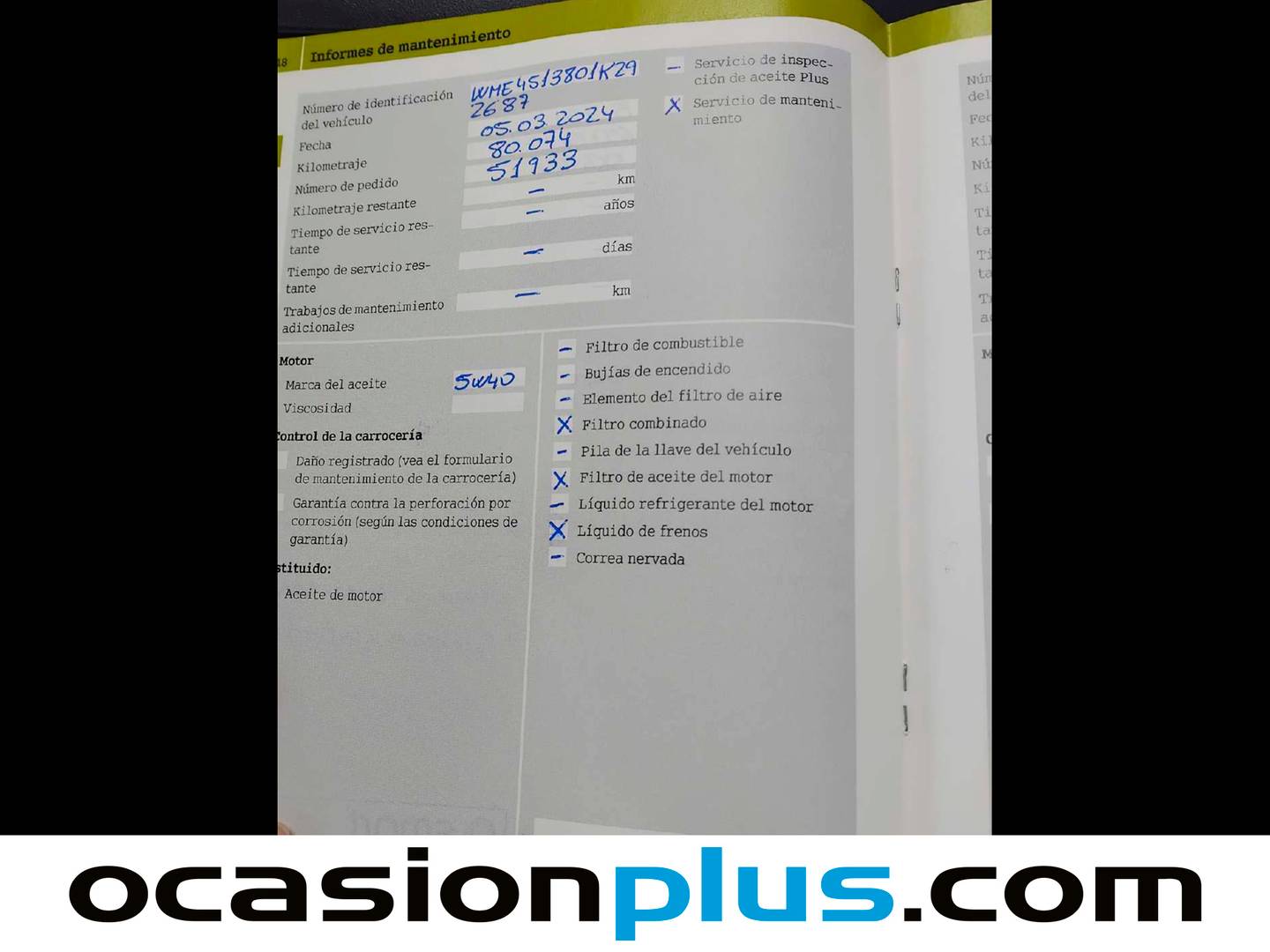 Foto del mantenimiento del Smart fortwo Smart ForTwo Coupé 52 mhd Pure (71 CV)