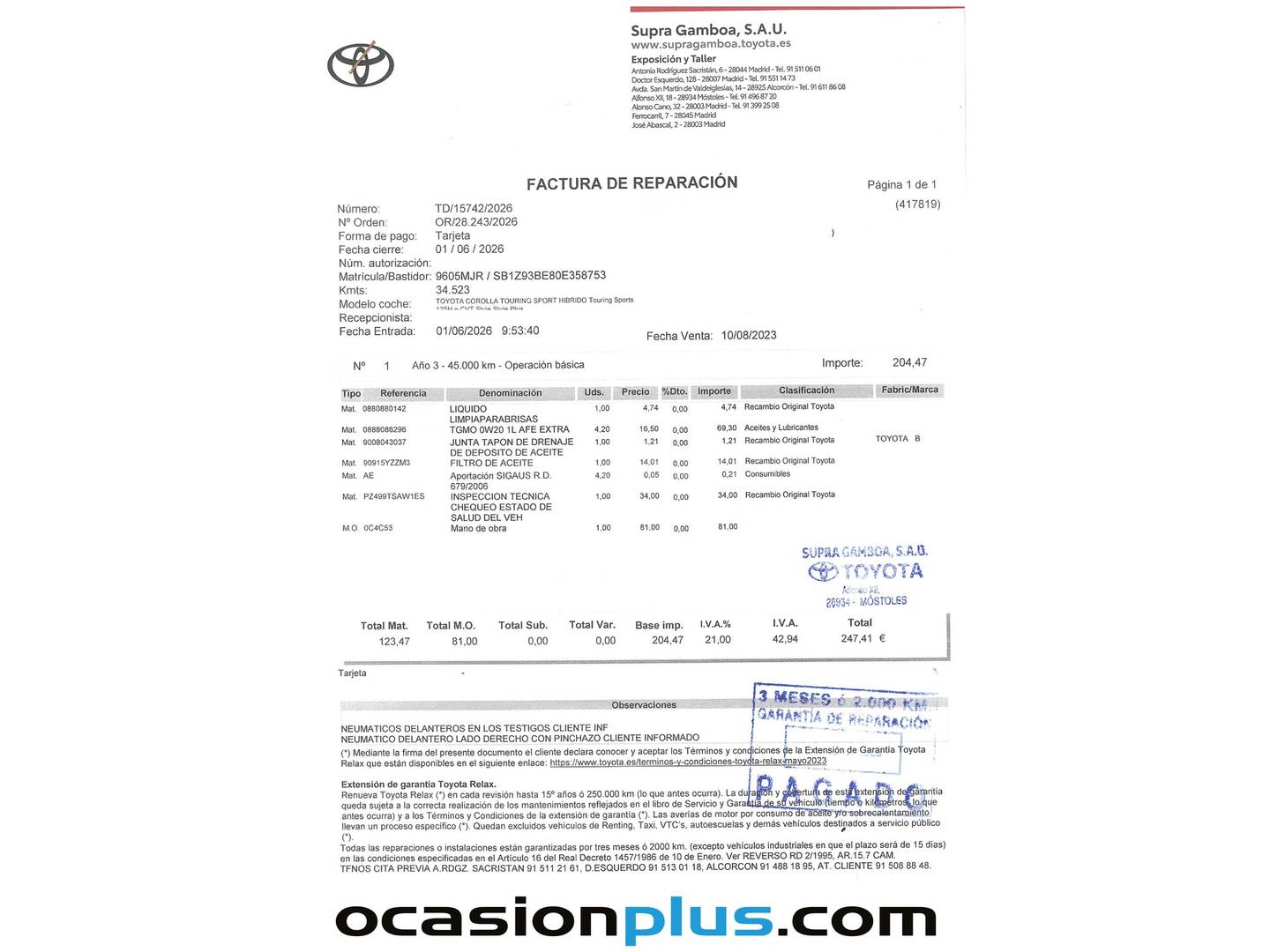 Toyota Corolla Toyota Corolla 140H Style (140 CV) km 0