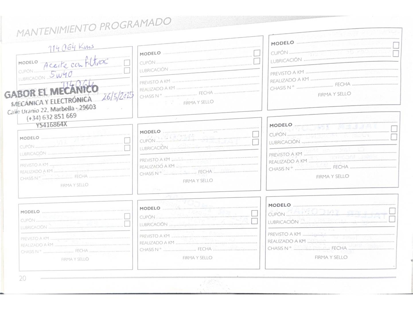 Foto del mantenimiento del Fiat 500 Fiat 500 1.2 8v Lounge (69 CV)