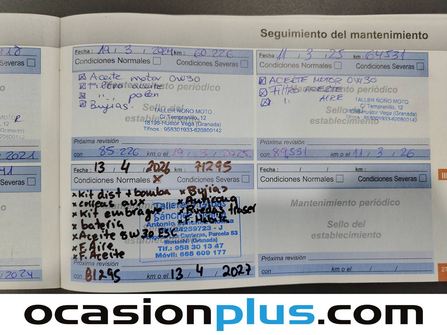 Foto del mantenimiento del Peugeot 108 Peugeot 108 1.2 PureTech Roland Garros TOP! (82 CV)