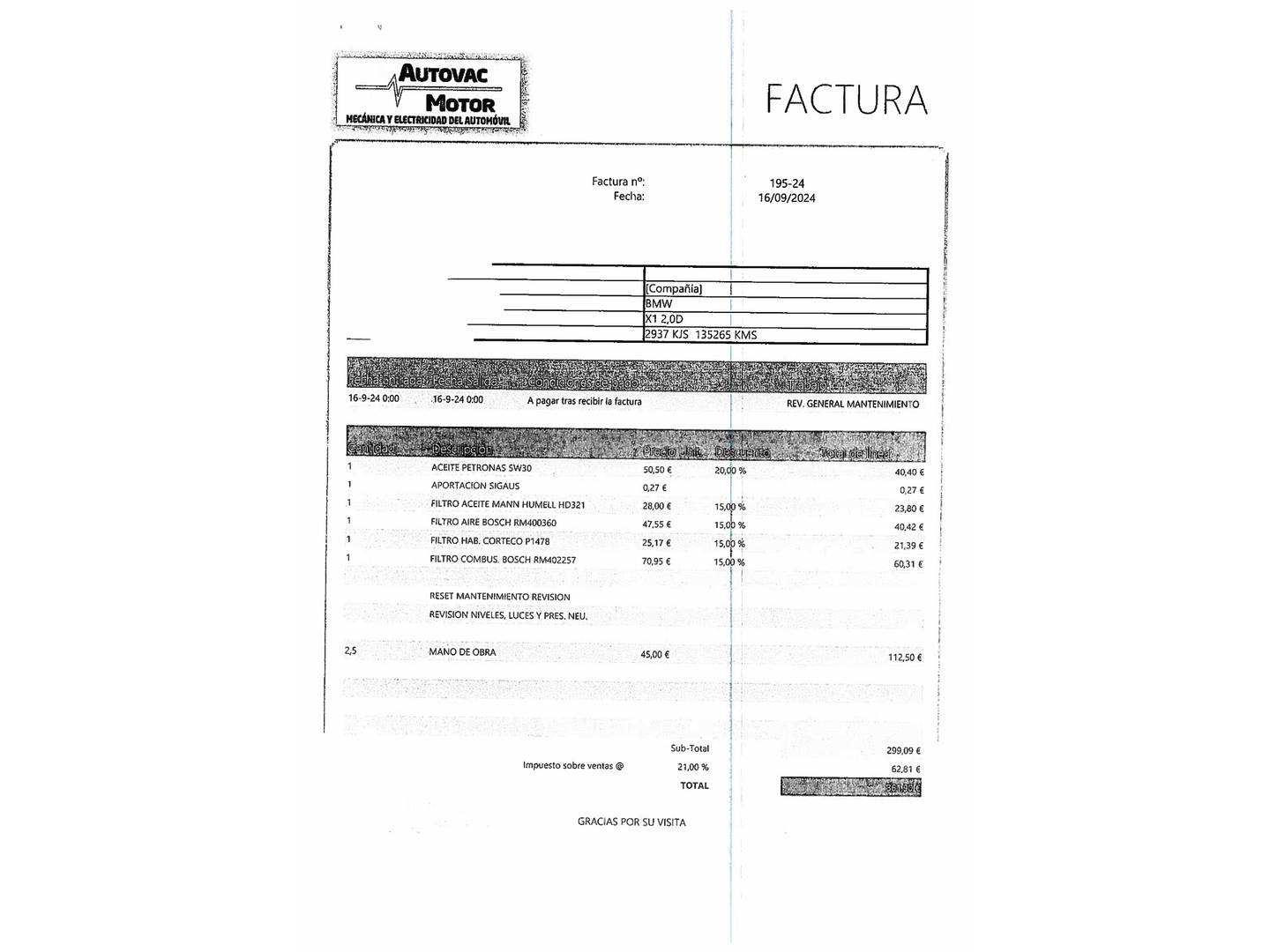 Foto BMW X1 BMW X1 sDrive18d Business (150 CV)