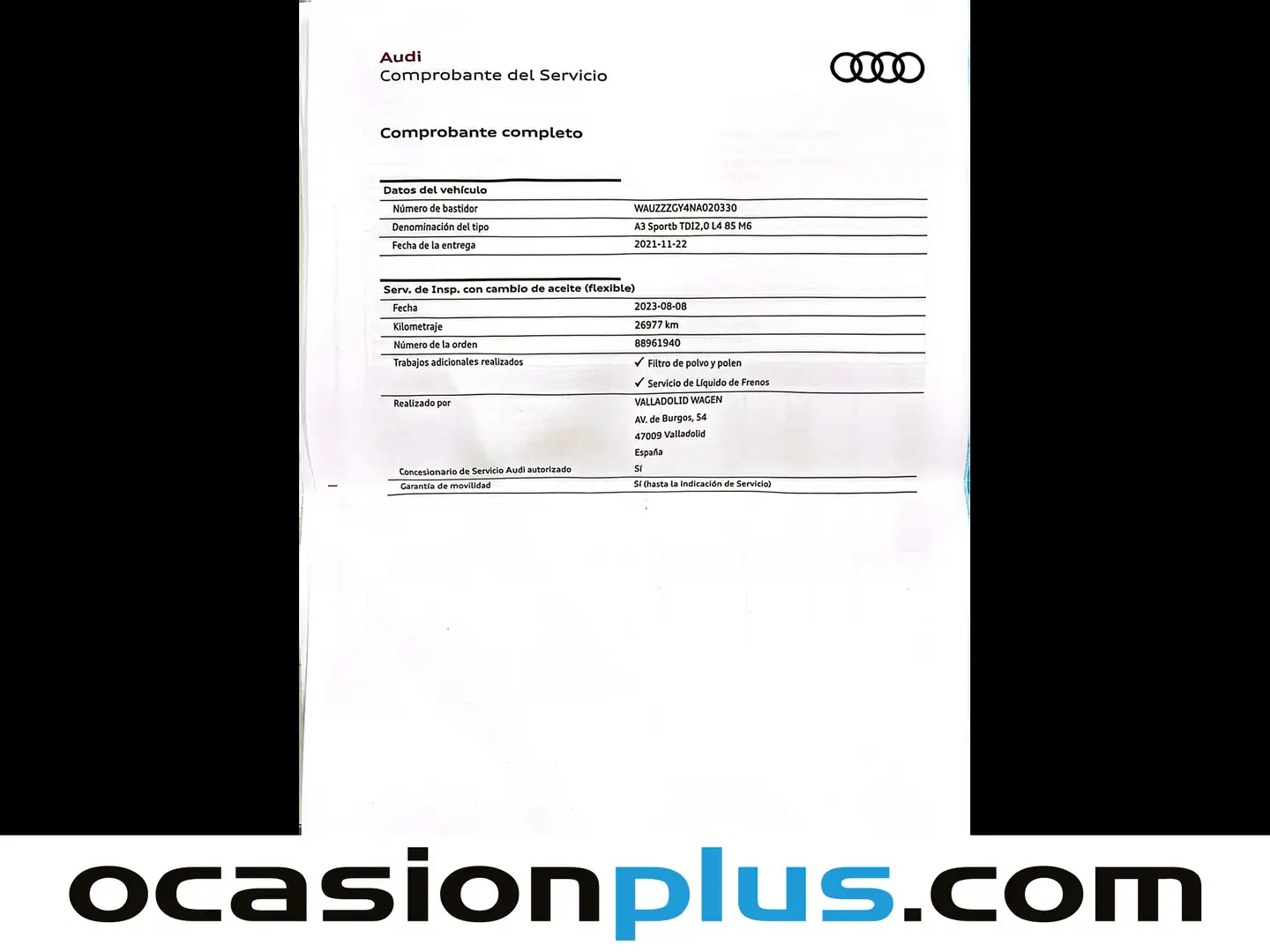 Foto Audi A3 Audi A3 Sportback Sportback 30 TDI (116 CV)