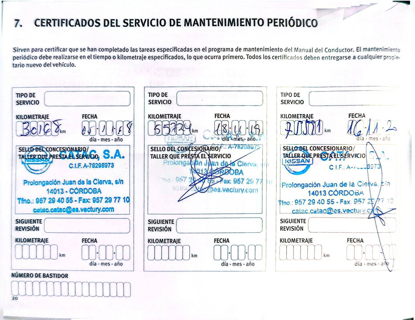 Foto del mantenimiento del Nissan QASHQAI Nissan Qashqai dCi 110 N-Connecta 4x2  (110 CV)