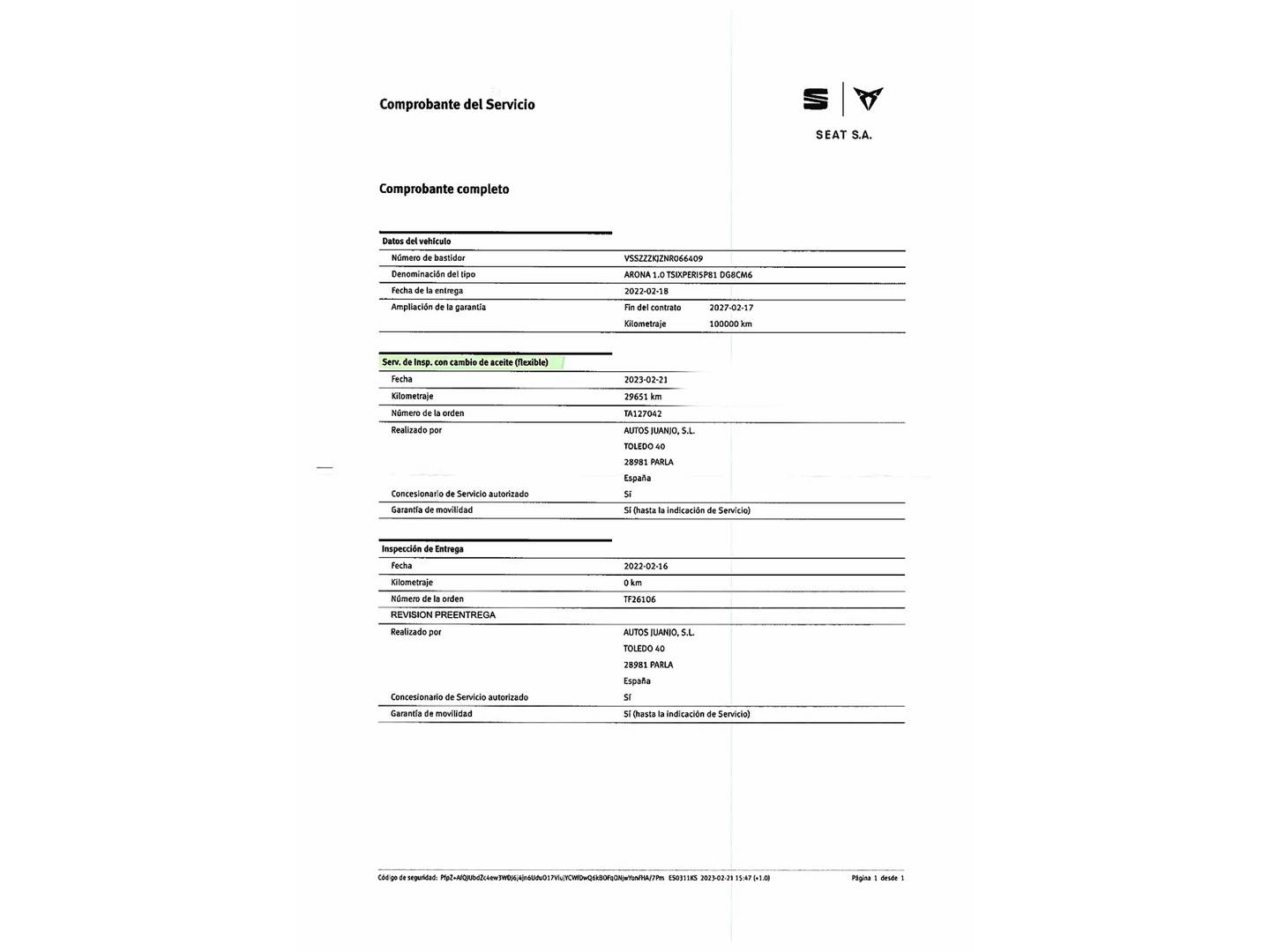 Foto Seat Arona SEAT Arona 1.0 TSI Xperience Plus (110 CV)