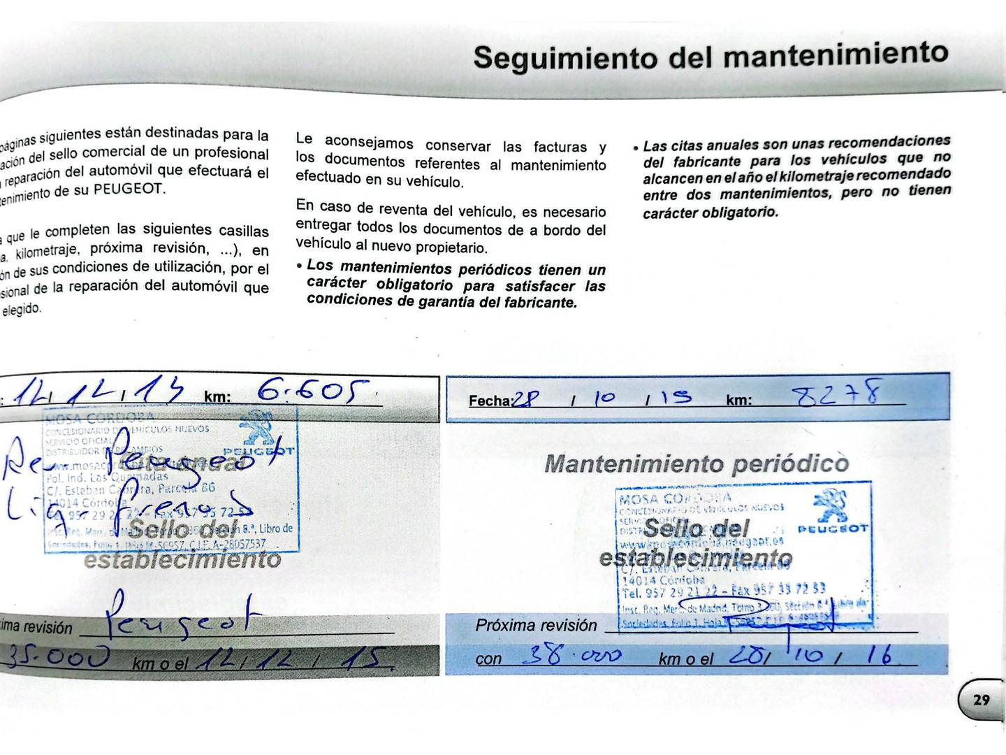 Foto del mantenimiento del Peugeot 206 + Peugeot 206+ 1.4 55 kW (75 CV)