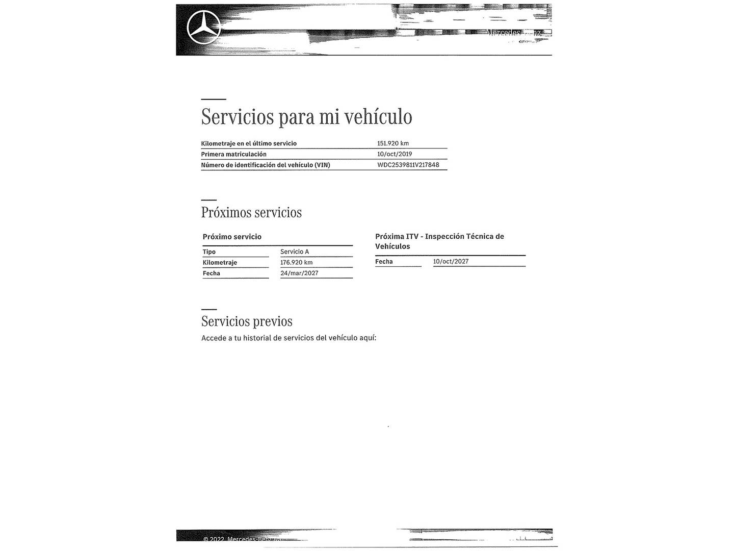 Foto del mantenimiento del Mercedes Clase GLC Mercedes GLC GLC 200 4Matic (197 CV) Pack AMG