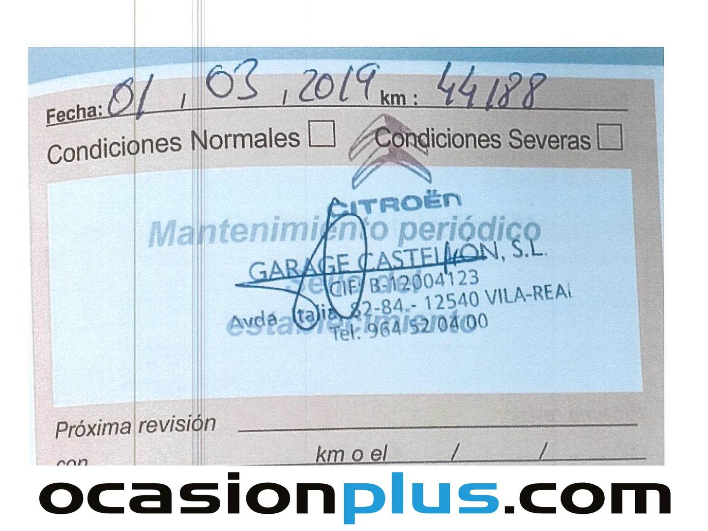 Foto del mantenimiento del Citroën Grand C4 Picasso Citroën Grand C4 Picasso PureTech 130 S&S 6v Feel Edition (130 CV) 7 Plazas