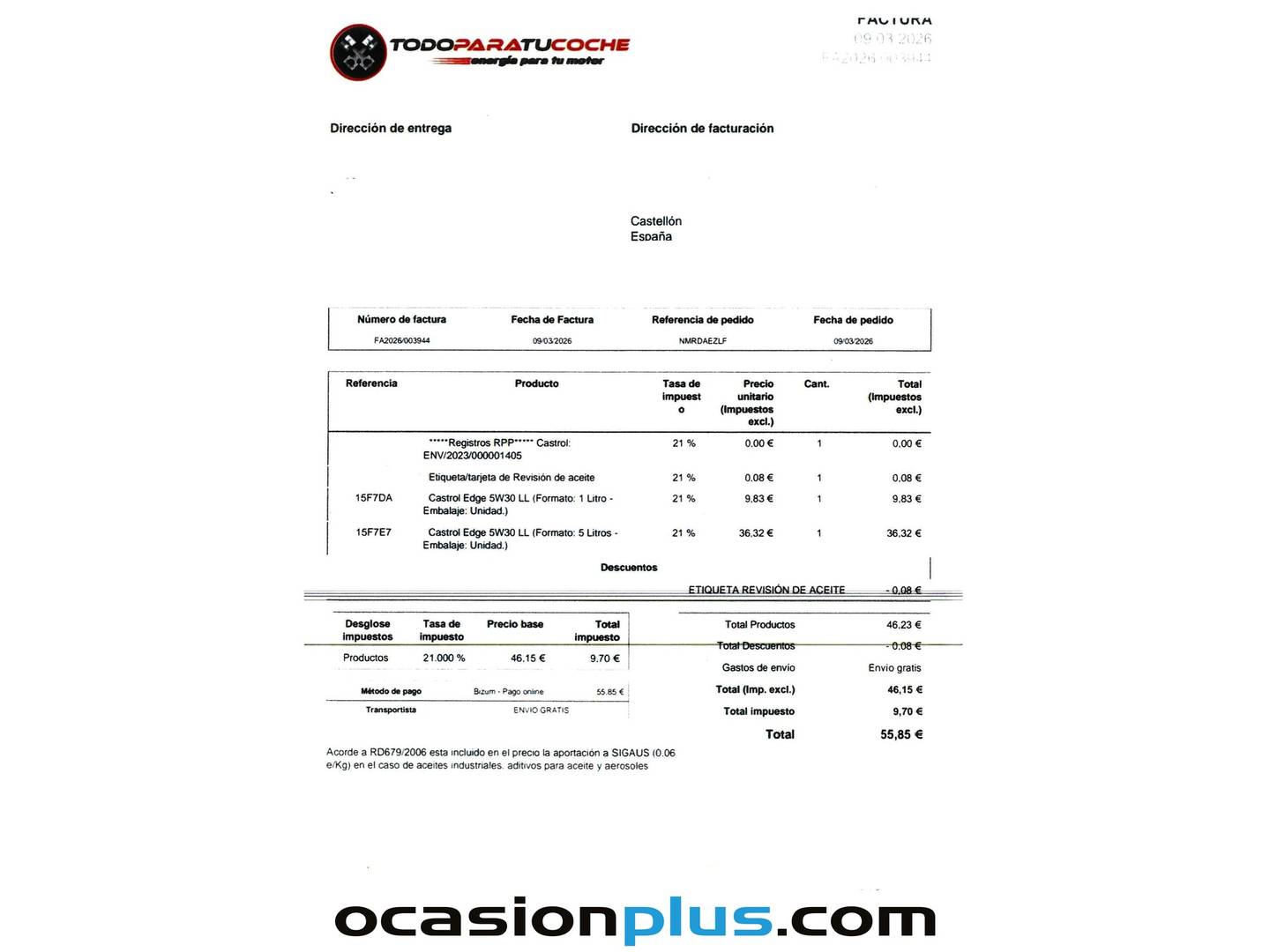Foto del mantenimiento del Audi A6 Audi A6 Avant 3.0 TDI quattro (272 CV) S tronic