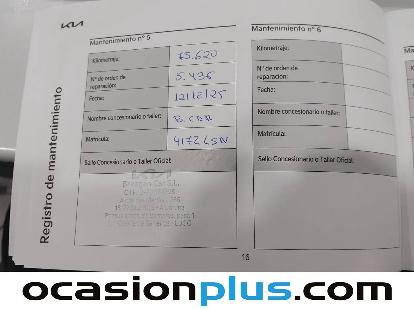 Foto del mantenimiento del KIA Niro KIA Niro 1.6 GDi HEV Híbrido Drive (141 CV)