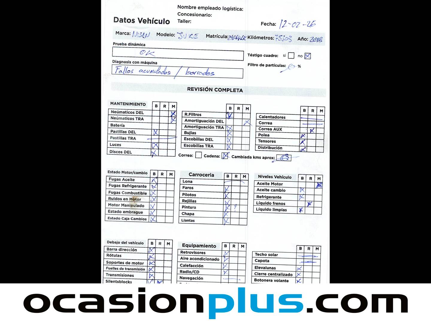 Foto del mantenimiento del Nissan JUKE Nissan Juke DIG-T Acenta (115 CV)