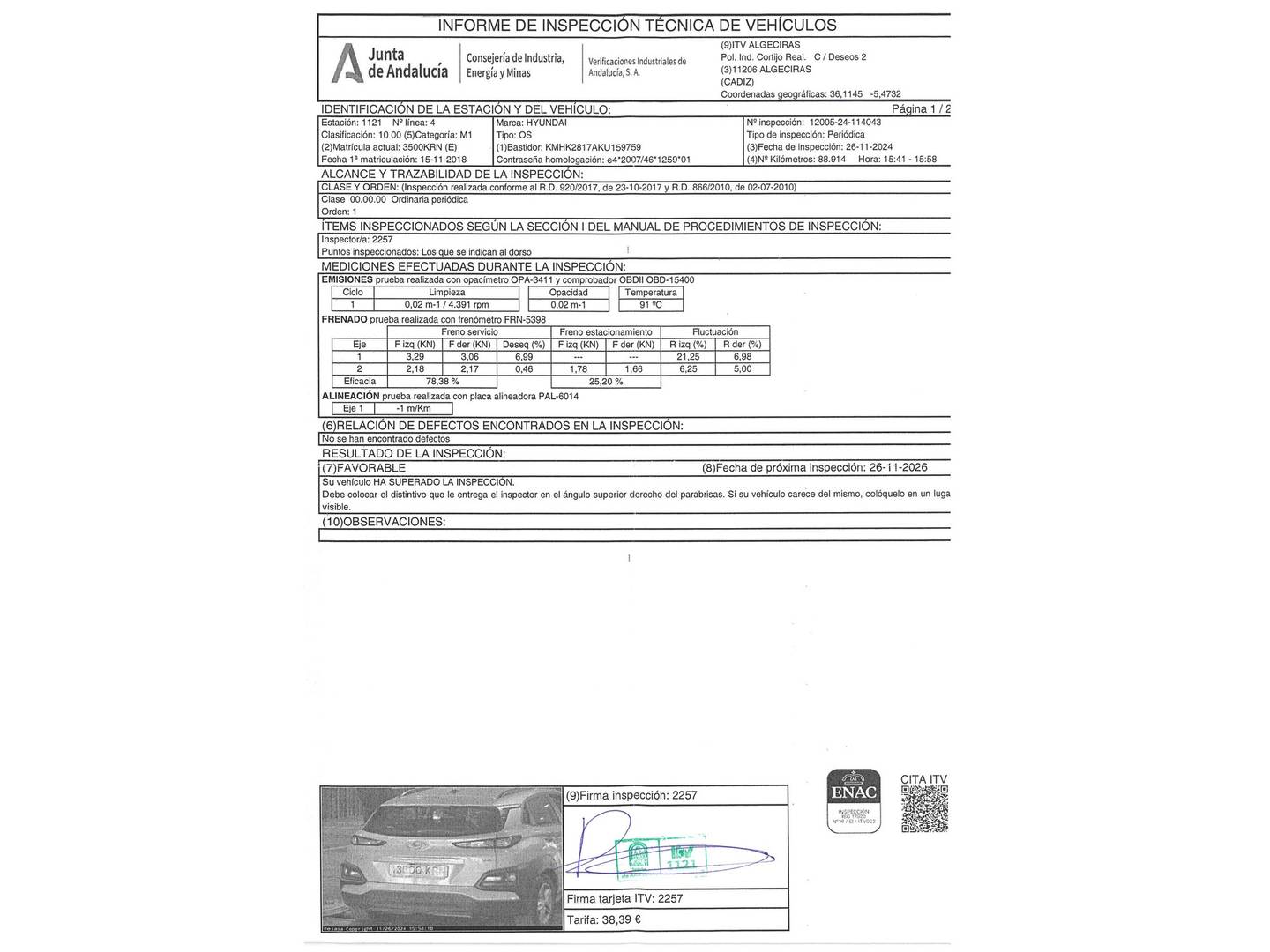 Hyundai Kona Hyundai Kona 1.6 CRDI Klass 4x2 (115 CV) de segunda mano