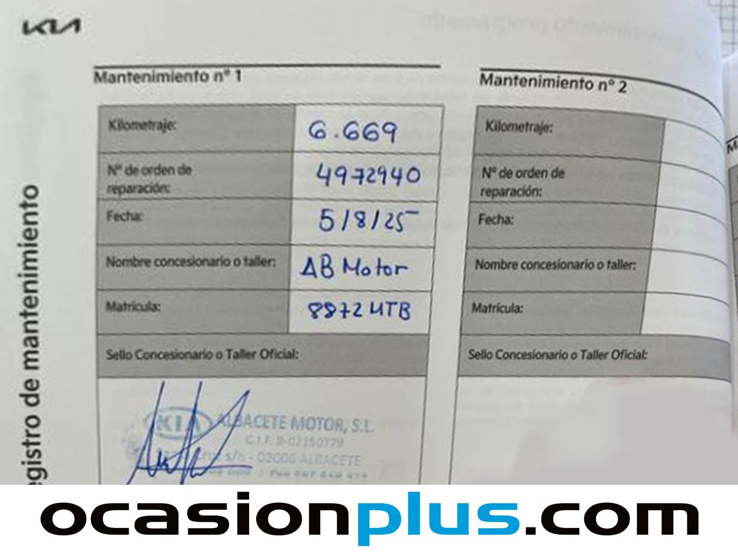 Foto del mantenimiento del KIA Picanto Kia Picanto 1.2 DPi AMT GT Line Auto (79 CV)