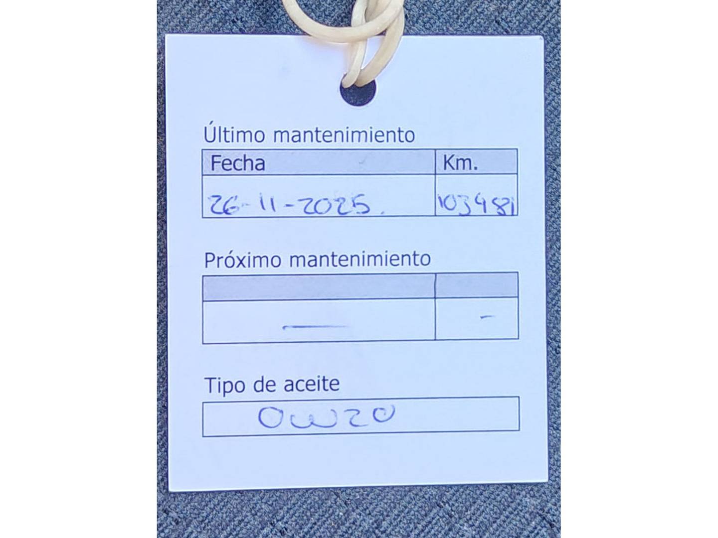 Foto del mantenimiento del Toyota C-HR Toyota C-HR 1.8 125H Advance (122 CV)