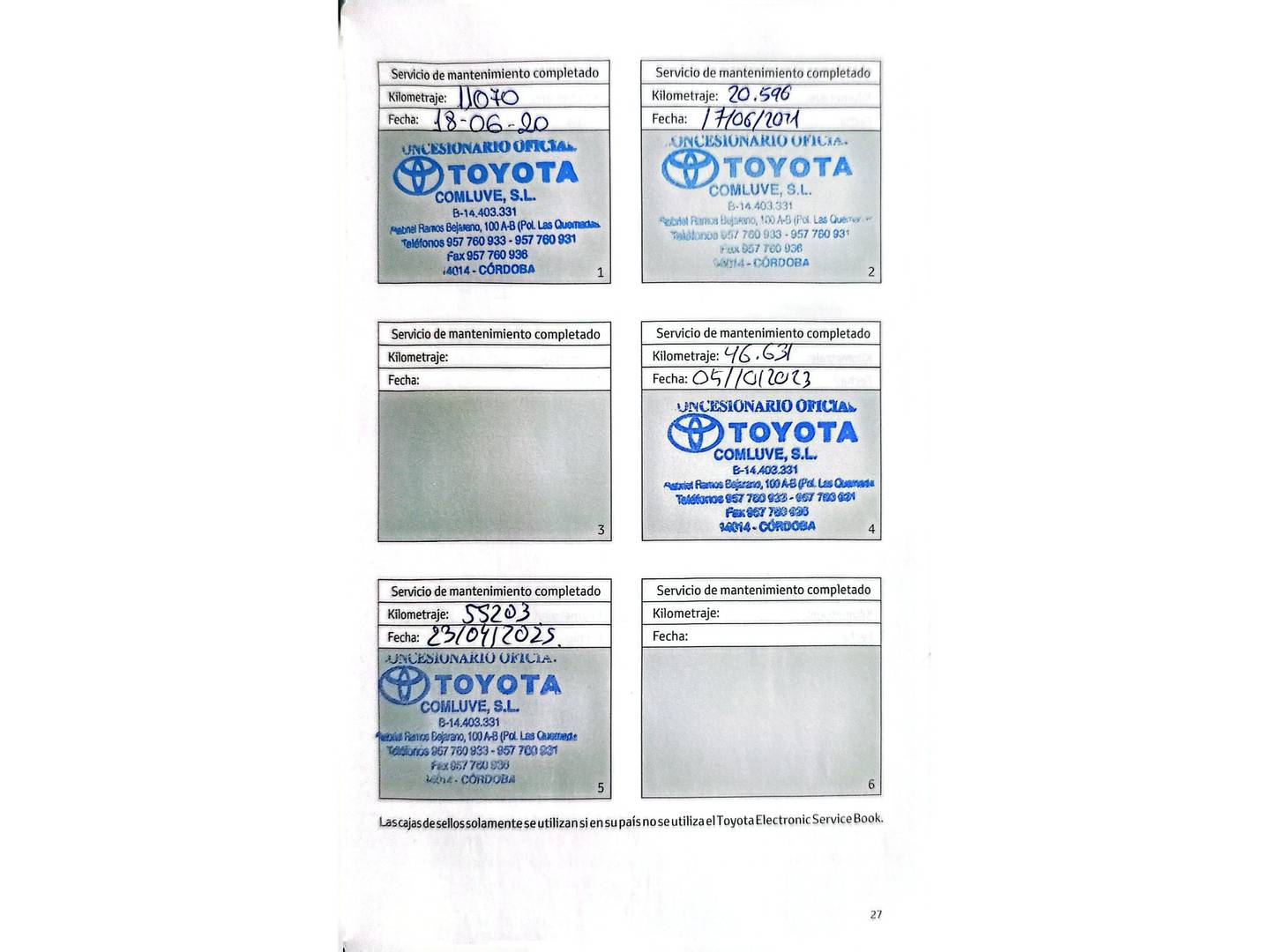 Foto del mantenimiento del Toyota Corolla Toyota Corolla 180H Feel! E-CVT (180 CV)