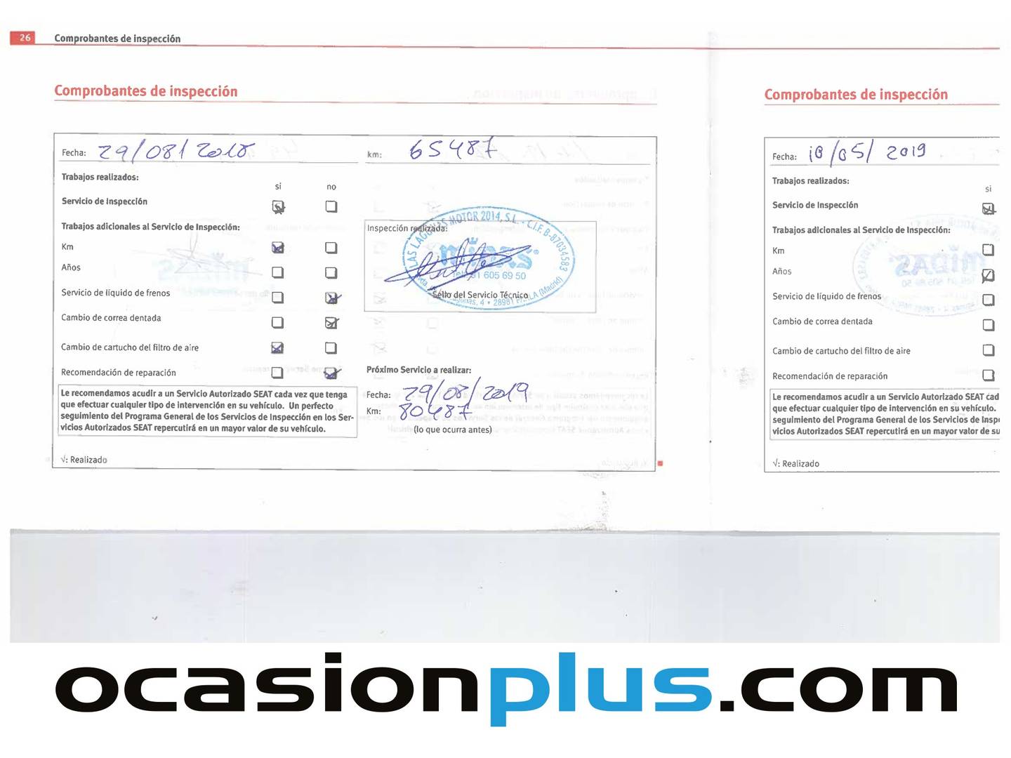 Foto del mantenimiento del Seat Ibiza Seat Ibiza 1.4 16v Reference Auto (75 CV)