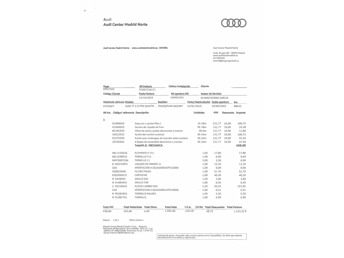 Foto Audi TT Audi TT Coupe 2.0 TFSI quattro (230 CV) S tronic Pack S-Line