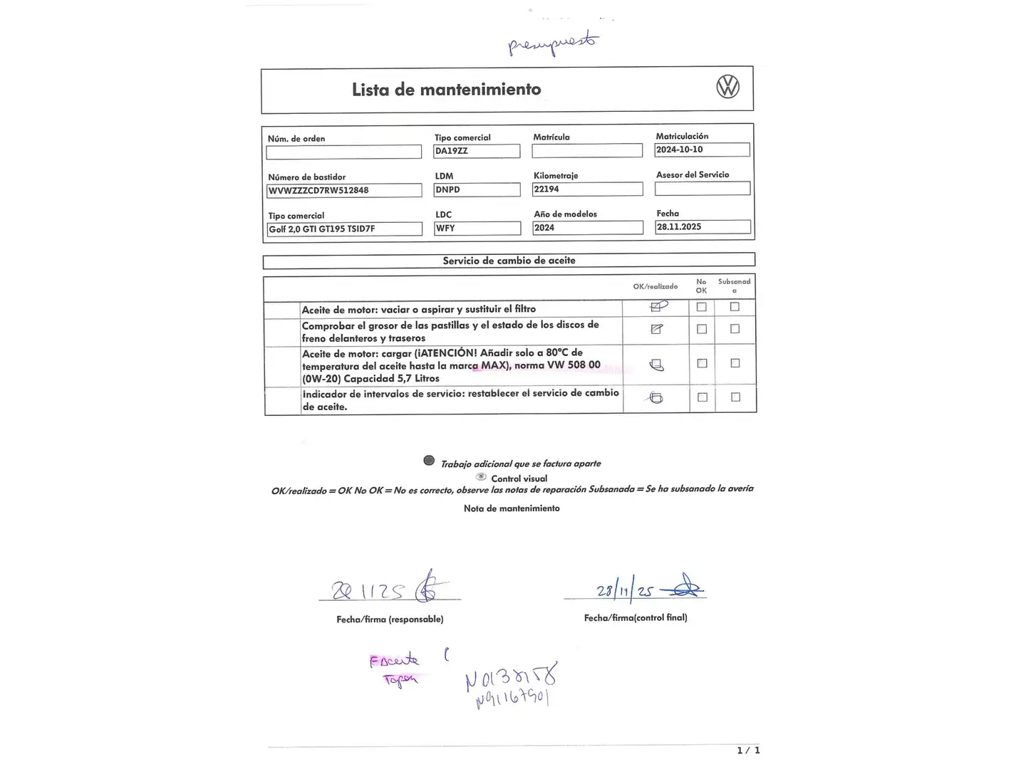 Foto Volkswagen Golf Volkswagen Golf GTI 2.0 TSI (265 CV) DSG