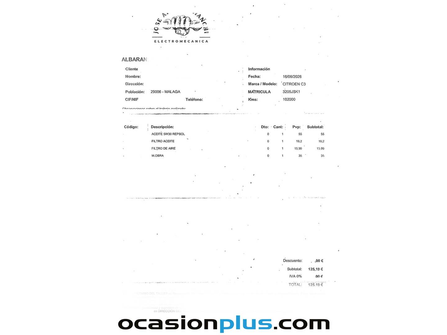 Foto del mantenimiento del Mercedes CLA Mercedes CLA 200 d (150 CV) Pack AMG