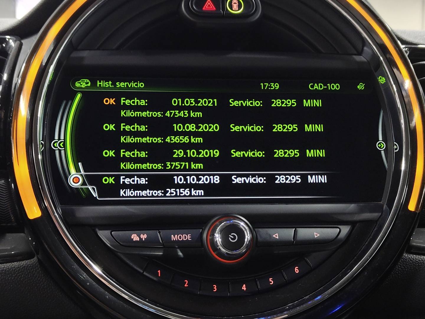 Foto del mantenimiento del Mini CLUBMAN Mini MINI Clubman Cooper (136 CV)